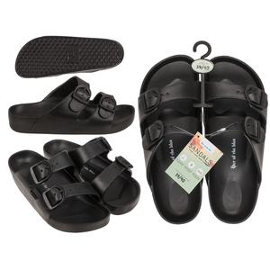 Sandales femme, noires, taille 39/40, - Product Image 1