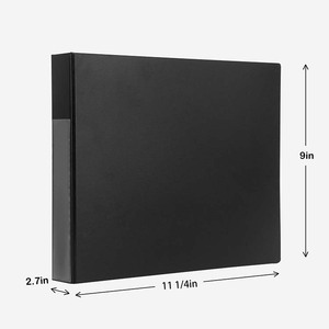 Kinh Doanh điều Hành Sổ Séc đăng ký chủ tài liệu Pouch <span class=keywords><strong>PVC</strong></span> 3 Nhẫn kiểm tra chất kết dính cho 500 kiểm tra năng lực - Product Image 3