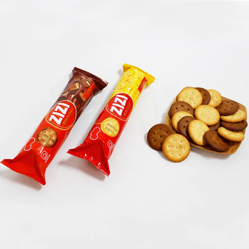 Lezat 110G Biskuit ZIZI Makanan Ringan Sehat Rasa Coklat Queso Biskuit Halal dan Kue Grosir Biskuit Bulat