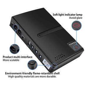 Alimentation sans interruption (ASI) DC1018P 18W pour routeur, modem, caméra de sécurité CCTV, source d'alimentation AC/DC configurable - Product Image 6