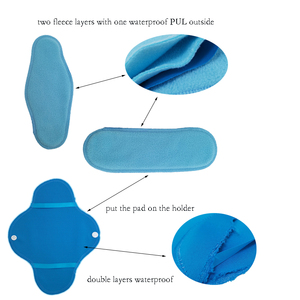 Serviettes hygiéniques lavables en tissu serviettes hygiéniques réutilisables en gros - Product Image 5