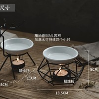 Lampe d'aromathérapie créative en fer noir pour décoration de la maison, lampe à bougie aux huiles essentielles, machine d'aromathérapie transfrontalière