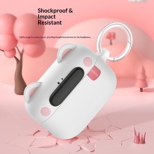 เคสป้องกันน่ารักสำหรับแอปเปิ้ลแอร์พอดโปร 2 และแอร์พอด 2 ซิลิโคนอ่อนนุ่มกันกระแทกสำหรับหูฟังบลูทูธ - Product Image 3