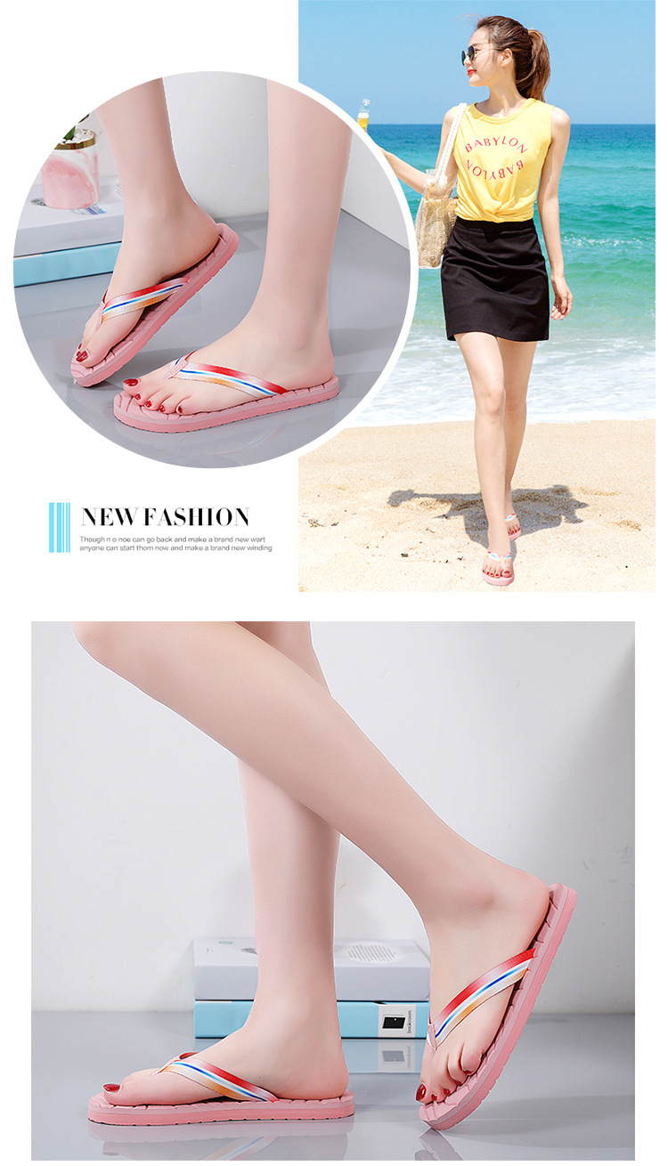 Fashion Ladies Slippers Wedges Flip flops Sandals for Women Shoes Thick Soles EVA Filpflops