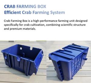 スクエアクラブハウストラップ耐久性のあるPP HDPEプラスチックビン養殖システム魚エビロブスター釣りトラップ鉄骨フレームネット - Product Image 3