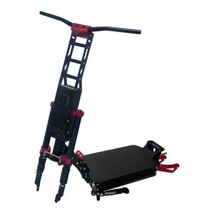 Châssis de trottinette électrique pour adulte de 13 pouces, noir intégral ou noir et rouge, à double moteur, pièces de rechange pour trottinette électrique - Product Image 2