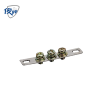 Barre de terre en laiton pour bornier de mise à la terre, 1-5 AWG, 50 A, connexion à vis, barre de terre neutre pour panneau de distribution
