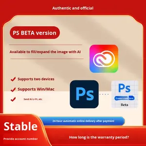 Tarjeta Anual Nueva Edición 2026 para <span class=keywords><strong>Photoshop</strong></span> <span class=keywords><strong>PS</strong></span>, Suscripción Educativa Original, Autorización de Software de IA, Activación para Adobes - Product Image 4