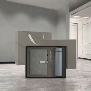 Luxury Customizable A5 <b>Notebook</b> Gift <b>Set</b> PU Leather Business Companion with 304 Stainless Steel Thermal Mug and Pen - Product Image 3