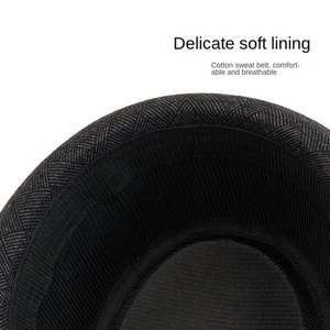 Sombrero Fedora de Algodón Estilo Caballero con Rayas, Estilo Retro Británico de Jazz para Hombre y Mujer, Invierno - Product Image 6