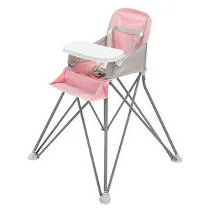 다기능 높은 의자 아기 먹이 플라스틱 어린이 의자 휴대용 아기 높은 의자 식사 조절 가능한 쿠션 커버
