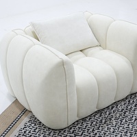 Ensemble de canapés et fauteuils de détente en mousse compressée au design américain moderne et luxueux pour le salon