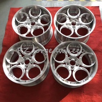 Velg Aluminium Forged Pengzhen Hot Sale Permukaan Brushed 18 Inch 5x114.3 5x110 4x100 untuk Mazda Glof Alfa Romeo