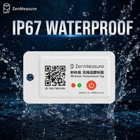 Registrador de Datos de Temperatura Inalámbrico ZenMeasure ABS OEM Personalizable con Batería de Larga Duración, Clasificación IP67, Control por Aplicación Inteligente para Refrigeración