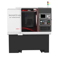 Mini máquina cortadora de torno CNC Horizontal de alta velocidad, estructura de cama inclinada de 2 ejes para ventas directas de fábrica de Guangdong
