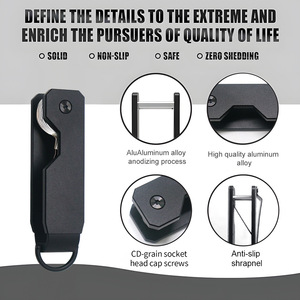 Hot Bán thiết kế sang trọng đầy màu sắc hợp kim nhôm <span class=keywords><strong>Key</strong></span> Wallet biểu tượng tùy chỉnh với vít và hộp quà Tặng móc chìa khóa chủ Ví - Product Image 6