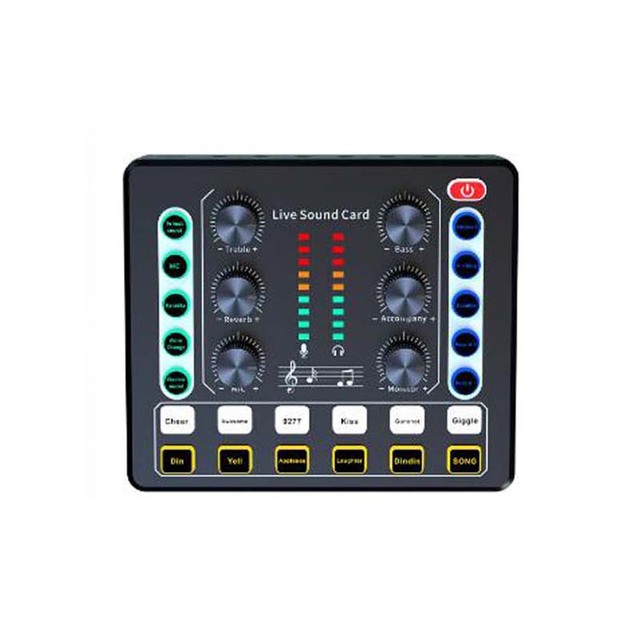Hot Selling Professional Sound Card Audio Studio Recording Interface Mixers Music Card With Sound for Live Mobile Phone PC