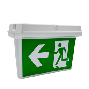 <span class=keywords><strong>Services</strong></span> d'urgence blancs d'usine de lumière de signe de sortie de LED allumant la conception élégante 1:1 marque personnalisable IP65 évalué 3 heures - Product Image 1