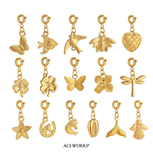 Amuletos de Bikini Lucky Nature |   Colgantes de Acero Inoxidable con Baño de Oro PVD de 18K con Iconos de la Naturaleza |   Impermeable, Hipoalergénico y Resistente al Deslustre - Product Image 2