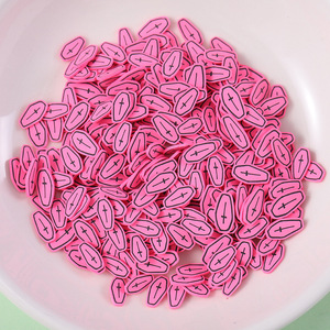 Cross-border New Handmade Polymer Clay Emotional Creative DIY Love Style Sliced Cartoon Manicure Jewelry Accessories Made China