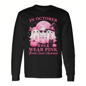 En octubre usamos camisetas de manga larga de la Brigada Fantasma Rosa para la concienciación sobre el cáncer de mama. - Product Image 2