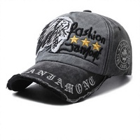 Gorra de Béisbol Ajustable de 6 Paneles con Letras Bordadas Retro Lavadas para Hombre y Mujer, PVC, Combinación de Colores Indios, Personalizada, Estilo Urbano