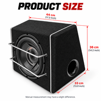 Caisse de subwoofer trapézoïdale passive pour camion, fourgonnette, SUV, voiture, 8/10/12 pouces, basses puissantes, subwoofer de voiture