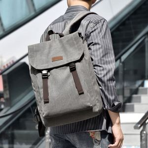 Stylish Big Capacity Student Laptop <b>Backpack</b> Eco-Friendly Men Business Travel Vintage Canvas <b>Backpack</b> - Product Image 4