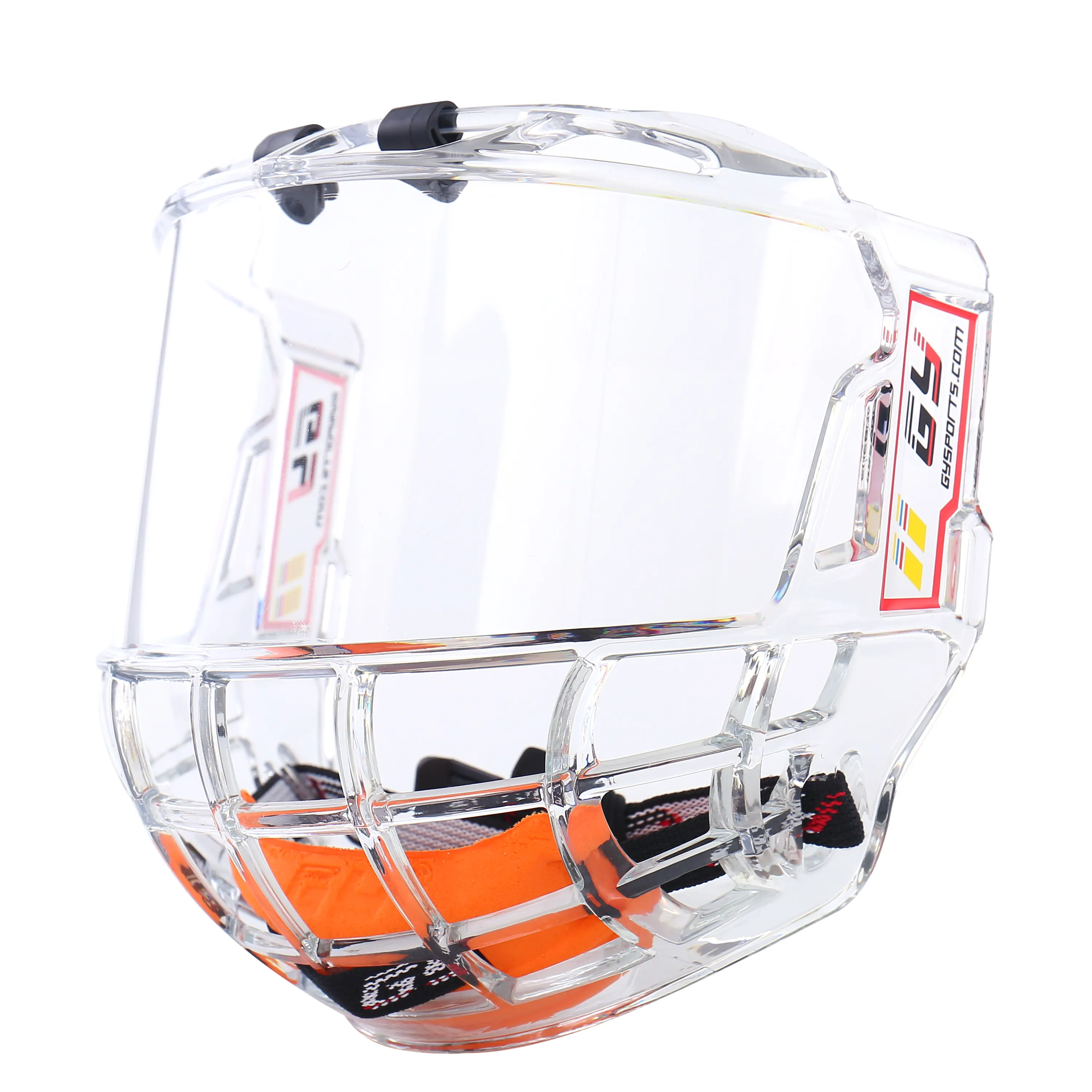 Trong Kho Sẵn Sàng Để Tàu Polycarbonate Đầy Đủ Mặt Rõ Ràng Chống Sương Mù Cao Cấp Ice Hockey Bong Bóng Khuôn Mặt Lá Chắn Lồng