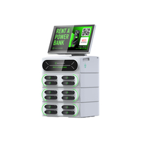 Centrale électrique portative de kiosque de distributeur automatique de 12 fentes avec la banque de puissance sans fil facile à louer Powerbank sur l'aller pour le commercial