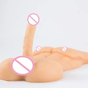 Super Big Dildo Half Body Sex Dolls For Women Realistic Full Silicone With Long Penis Doll Xxx Adult Sex Toys Suppliers