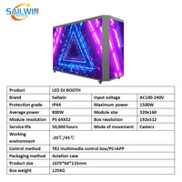 Écran LED portable P2 pour DJ, écran vidéo LED pour bar à boissons, table de bienvenue, console de DJ, cabine DJ avec flight case