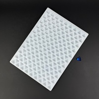 Produsen Cetakan Permen Gummy Bear Bentuk Berlian 2ml 3.5ml 100% Silikon Platinum Kustom Cetakan Permen Perhiasan Gummy Bear