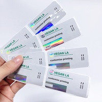 Support en plastique pour emballage liquide holographique personnalisé, autocollant pour flacon en verre de 3 ml, étiquettes et boîtes pour flacons de 10 ml