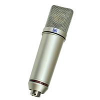 Microphone à condensateur cardioïde U87 -2, diaphragme doré de 34 mm, circuit d'amplification de classe A, alimentation fantôme 48V, microphone d'enregistrement vocal en studio