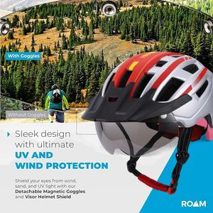 Casque de vélo ANTMAX durable avec visière amovible, protection respirante en ABS pour la tête, pour le cyclisme en montagne et sur route, hommes et femmes - Product Image 6