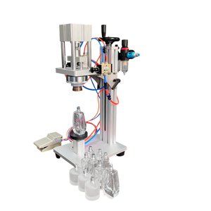 Macchina pneumatica di piegatura del profumo della tappatrice della bottiglia di vetro del profumo di prezzo competitivo <span class=keywords><strong>Desktop</strong></span> - Product Image 1