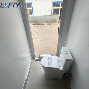 Cabina de Ducha con Bañera de Hidromasaje, Unidad de Baño Portátil, Remolque con Ducha y Baño, Casas Contenedor de Acero - Product Image 2