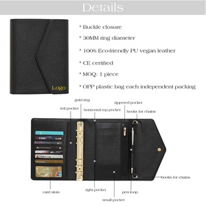 Ins <span class=keywords><strong>Etsy</strong></span> sıcak 6 renkli 6 halka A6 Saffiano deri bütçe bağlayıcı destekleyen süblimasyon gündem kapak olarak Fly yaprak ile mevcut - Product Image 6