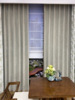 Cortinas Opacas de Poliéster, Alto Nivel de Sombreado, Estilo Retro de Lujo, Adecuadas para Ventanas de Sala de Estar y Dormitorio