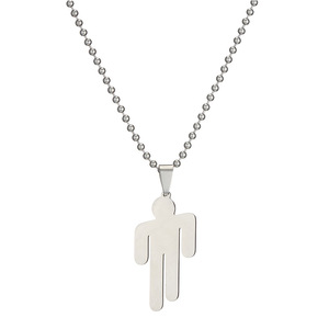 Collar de acero inoxidable para hombre, Gargantilla con personalidad, Billie Eilish - Product Image 1