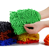 Gant de lavage de voiture en microfibre chenille, serviette de nettoyage pour detailing automobile, super absorbant, sans peluches, sans rayures, vente en gros