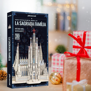 Rompecabezas Metálico 3D de <span class=keywords><strong>la</strong></span> <span class=keywords><strong>Sagrada</strong></span> <span class=keywords><strong>Familia</strong></span> de Piececool, Modelo de Arquitectura de Gaudí, Monumento de Barcelona, España, para Adultos o Niños - Product Image 3