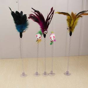 Fabricant de gros Plume Souris chat jouet ventouse - Product Image 1