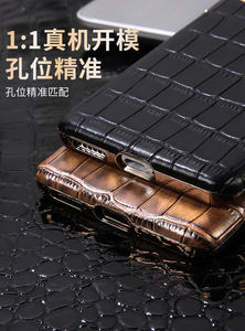 Pour Huawei <span class=keywords><strong>Mate</strong></span> 70 60 50 Pro +/ RS luxe véritable cuir Croco placage antichoc couverture arrière étui pour Huawei <span class=keywords><strong>Mate</strong></span> 40 Pro RS - Product Image 3