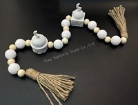 Superwin 2026 Eid Mubarak Ramadan résine artisanat lune étoile en bois ornements islamiques pour la décoration de la maison Ramadan fournitures