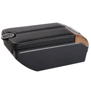 กล่องที่เท้าแขนในรถยนต์,กล่องดีไซน์แบบสไลด์และสองชั้นสำหรับ <span class=keywords><strong>Honda</strong></span> BRV /<span class=keywords><strong>Wrv</strong></span>/mobilo หนัง Pu สีดำแบบเปิดสองชั้น7ช่องดีไซน์แบบ USB - Product Image 5