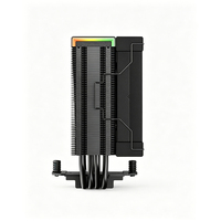 Refroidisseur d'air pour processeur DeepCool AK400 DIGITAL noir pour Intel LGA1700 1200 et AMD AM5 AM4 avec affichage de l'état