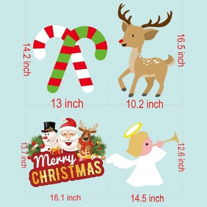Jiupeng Eco-Friendly Outdoor Christmas Yard Signs 4mm PP Material Holiday <b>Winter</b> <b>Decorations</b> Lawn Sign Board - Product Image 4
