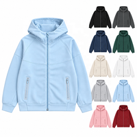 Survêtement d'automne 100% coton écologique, coupe classique, sweat à capuche zippé avec imprimé pour homme, streetwear
